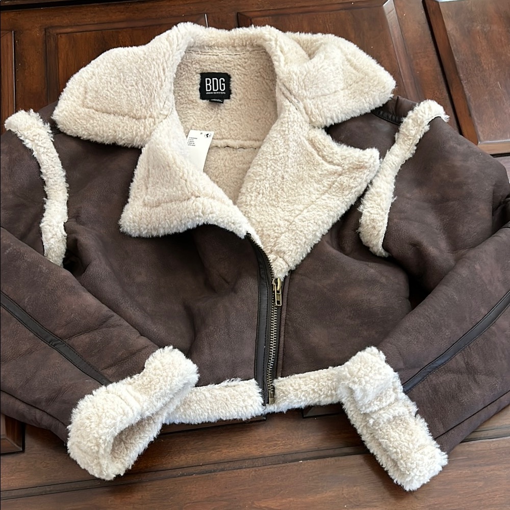 BDG Brown Shearling Jacket